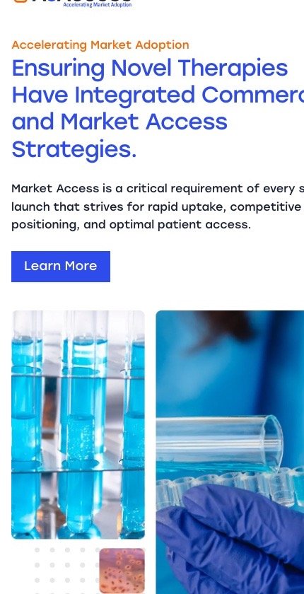 A3Access website, mobile view